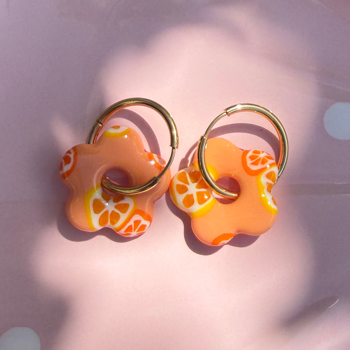 🍊 Créoles Fleur d’Agrumes 🌼 avec Créoles Incluses
